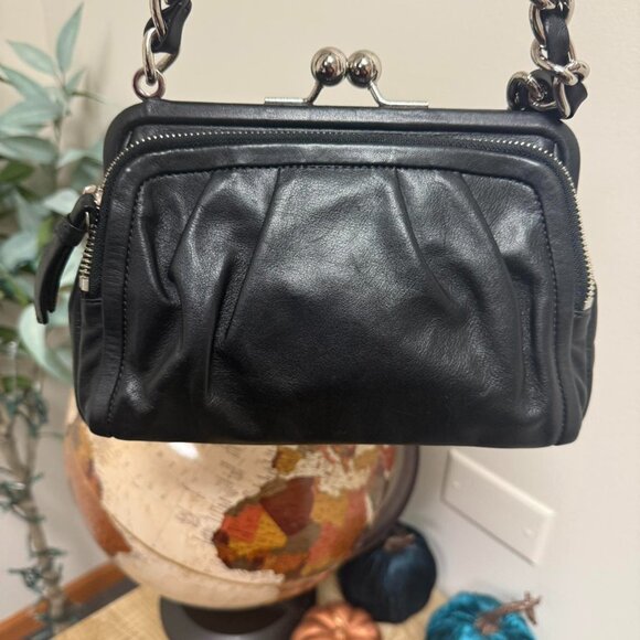 Rare Coach Parker Kisslock bag with silver chain detail - Picture 8 of 8